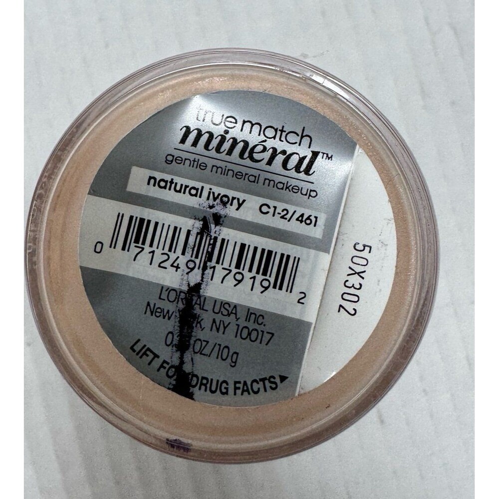 NEW L’Oreal True Match Mineral Foundation Powder Natural Ivory C1-2 Sealed - Picture 3 of 3